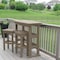 Highwood Usa Lehigh 3pc Bar Height Outdoor Patio Furniture Balcony Set AD-KITBALC2-WBR - alternate 3